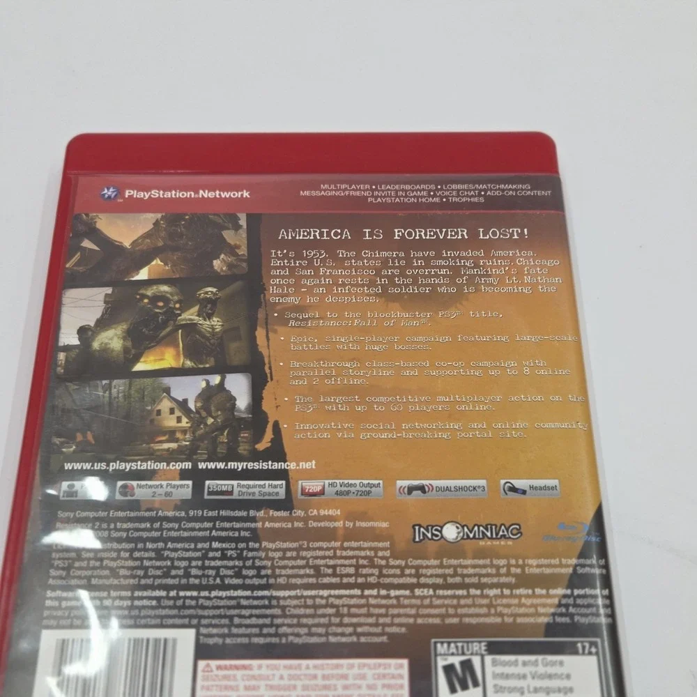 Resistance 2 -- Greatest Hits (Sony PlayStation 3, 2008)